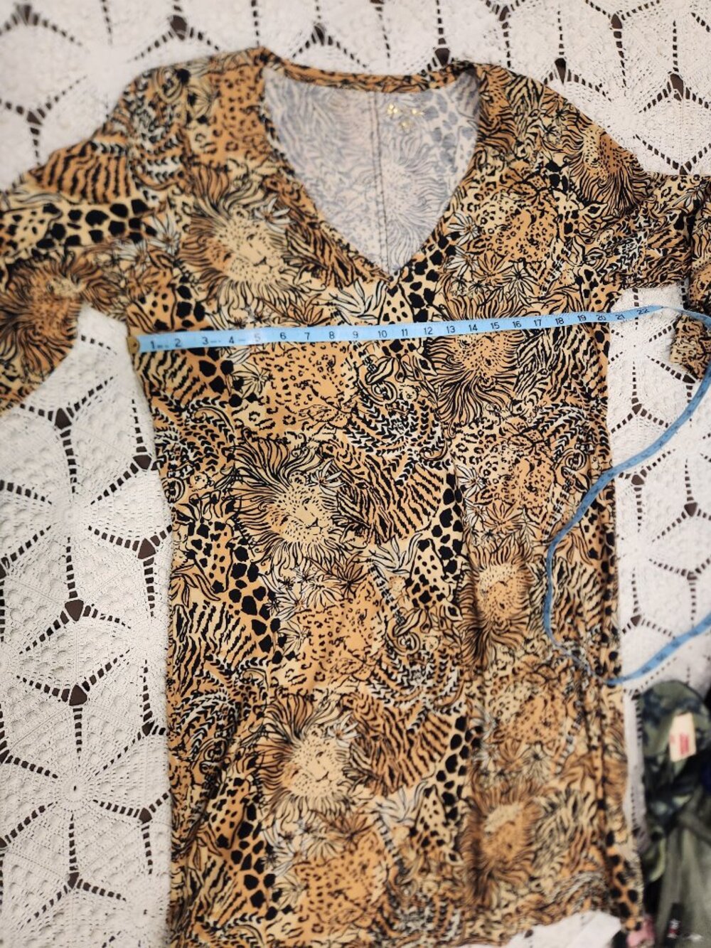 Animal Print LILLY PULITZER Long Sleeved DRESS Women's Size XL - Picture 5 of 8